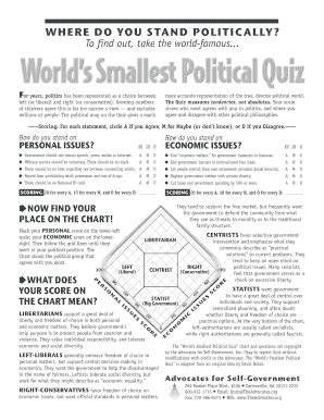 political part quiz|shortest political quiz.